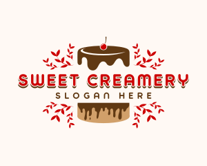 Chocolate Cake Bakery logo design