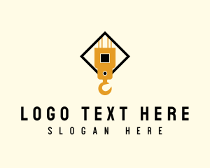 Construction - Crane Lift Construction logo design