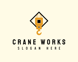 Crane - Crane Lift Construction logo design