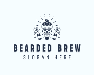 Brewery Skull Bar logo design