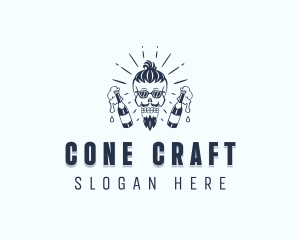 Brewery Skull Bar logo design