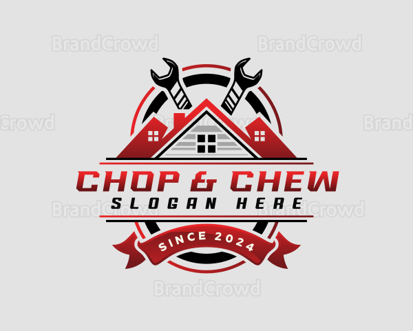 Wrench House Handyman Logo