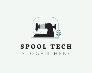 Spool - Sewing Machine Spool logo design