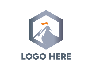 Hexagon Steel Mountain Logo
