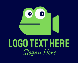 Broadcasting - Green Frog Film logo design