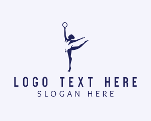 Lady - Rhythmic Gymnastics Athlete logo design