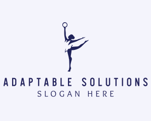 Rhythmic Gymnastics Athlete logo design