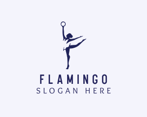 Dance Studio - Rhythmic Gymnastics Athlete logo design