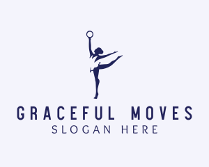 Rhythmic Gymnastics Athlete logo design