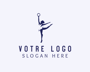 Aerobic - Rhythmic Gymnastics Athlete logo design