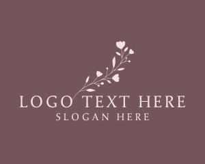 Pink Feminine Floral  Logo