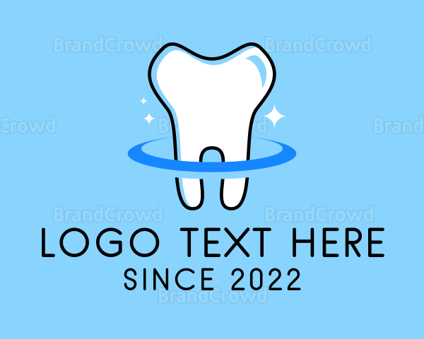 Teeth Dental Sparkle Logo