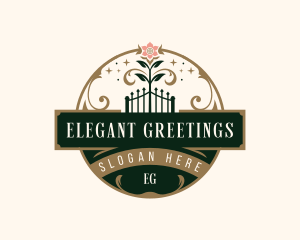 Elegant Vineyard Garden logo design