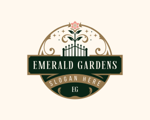 Elegant Vineyard Garden logo design