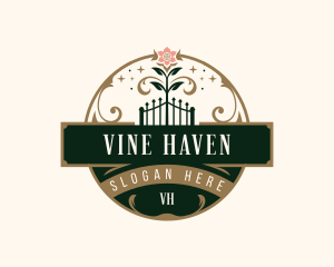 Elegant Vineyard Garden logo design