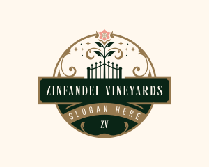 Elegant Vineyard Garden logo design