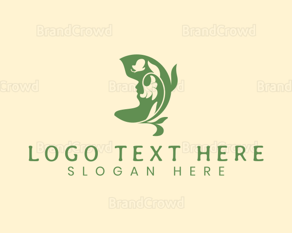 Floral Beauty Woman Logo