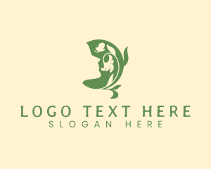 Herbal - Floral Beauty Woman logo design