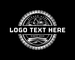 Heavy Duty - Industrial Excavator Construction logo design