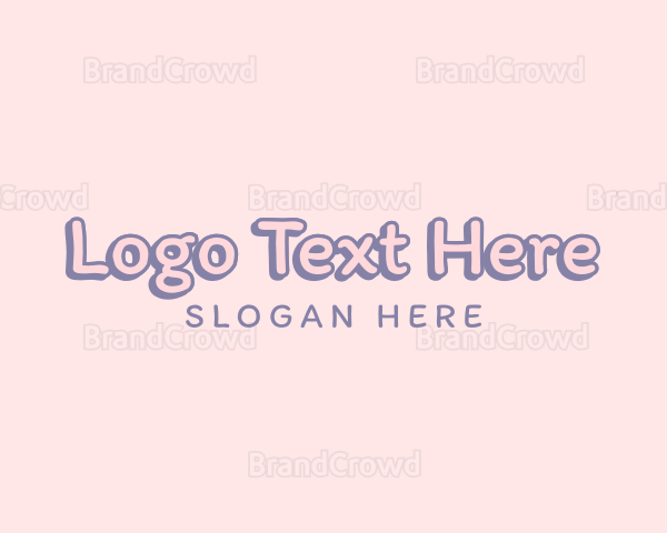 Cute Children Wordmark Logo