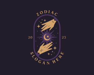 Astrology Zodiac Tarot logo design