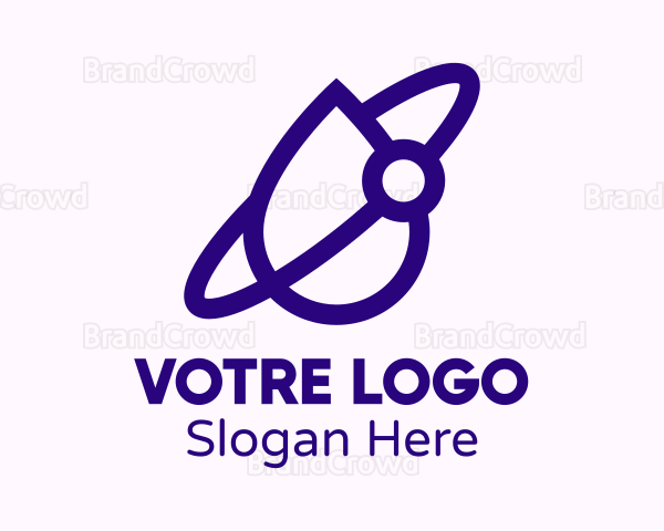 Purple Droplet Orbit Logo