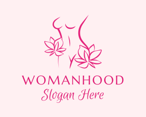 Floral Feminine Body Logo