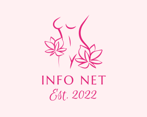 Floral Feminine Body logo design