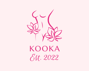 Floral Feminine Body logo design