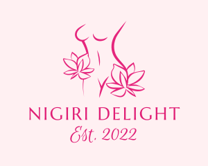 Floral Feminine Body logo design