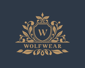 Luxury Floral Shield Logo