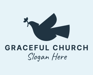 Spiritual Peace Dove  logo design