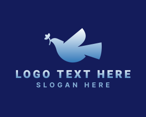 Avian - Freedom Peace Dove logo design