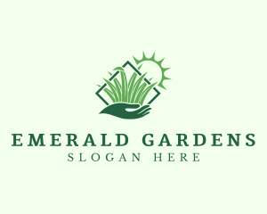 Sun Grass Gardening logo design