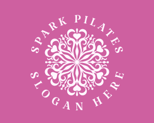 Pink Heart Mandala Logo