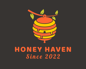 Tree Branch Beehive logo design