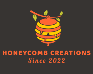 Beeswax - Tree Branch Beehive logo design