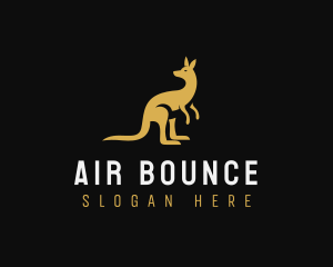 Kangaroo Animal Wildlife logo design