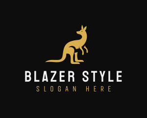 Kangaroo Animal Wildlife logo design