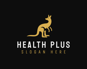 Kangaroo Animal Wildlife logo design