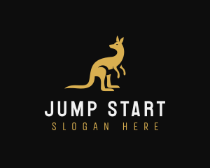 Kangaroo - Kangaroo Animal Wildlife logo design