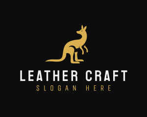 Kangaroo Animal Wildlife logo design