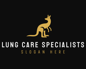 Kangaroo Animal Wildlife logo design