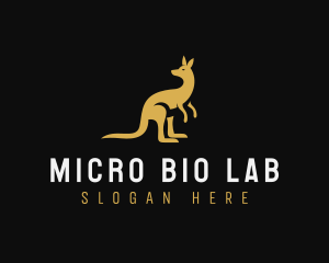 Kangaroo Animal Wildlife logo design