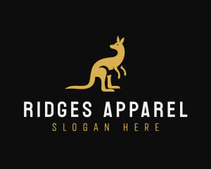 Kangaroo Animal Wildlife logo design