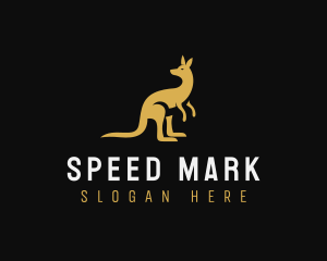 Kangaroo Animal Wildlife logo design