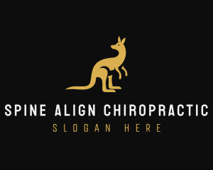 Kangaroo Animal Wildlife logo design