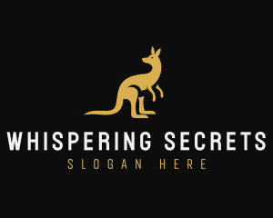 Kangaroo Animal Wildlife logo design