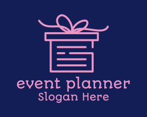 Gift Box - Pink Gift Box Document logo design