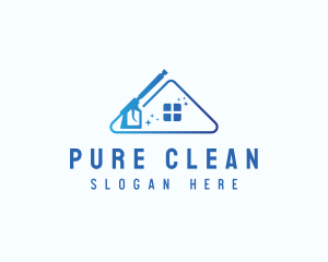 Home Pressure Wash Cleaning logo design